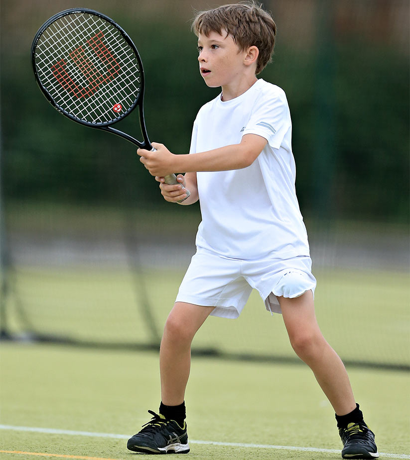 Tennis in action
