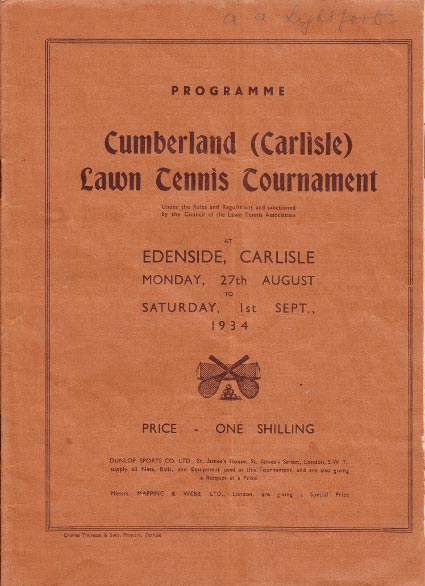 Tournament Programme